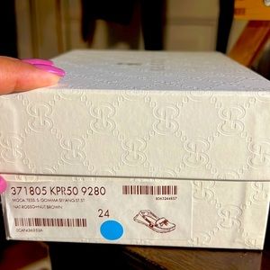 Kids Gucci loafers size 24 NAT.ROSSO+NUT BROWN